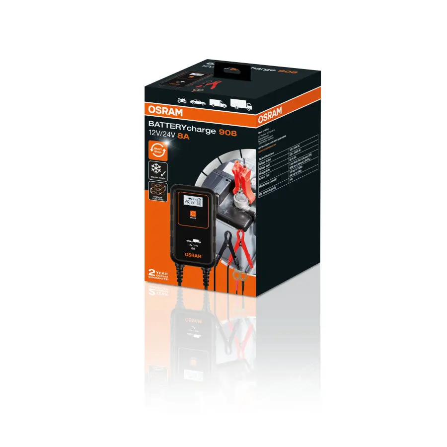 Batterilader Osram BATTERYcharge 908 12V / 24V Image 2