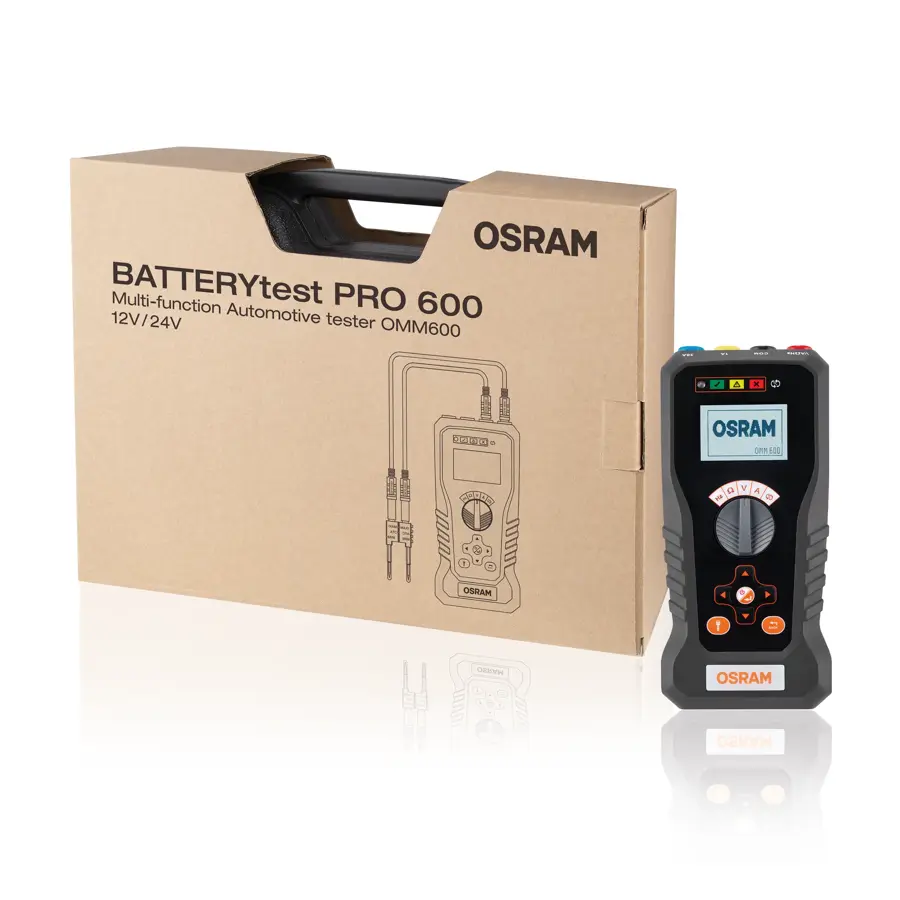 Batteritester Osram BATTERYtest PRO OMM600 │ Multifunksjonell kjøretøytester