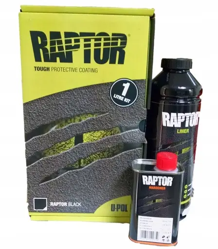 Bedliner Raptor U-Pol Black │ Bed Liner & Texture Coating - 950 ml Image 1