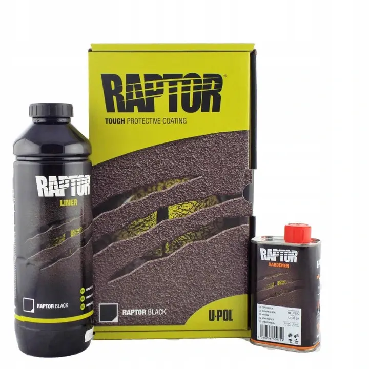 Bedliner Raptor U-Pol Black │ Bed Liner & Texture Coating - 950 ml Image 2
