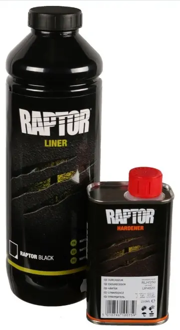 Bedliner Raptor U-Pol Black │ Bed Liner & Texture Coating - 950 ml Image 3