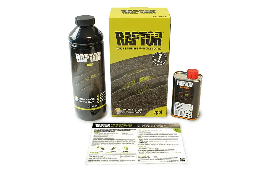 Bedliner Raptor U-Pol Black │ Bed Liner & Texture Coating - 950 ml Image 5