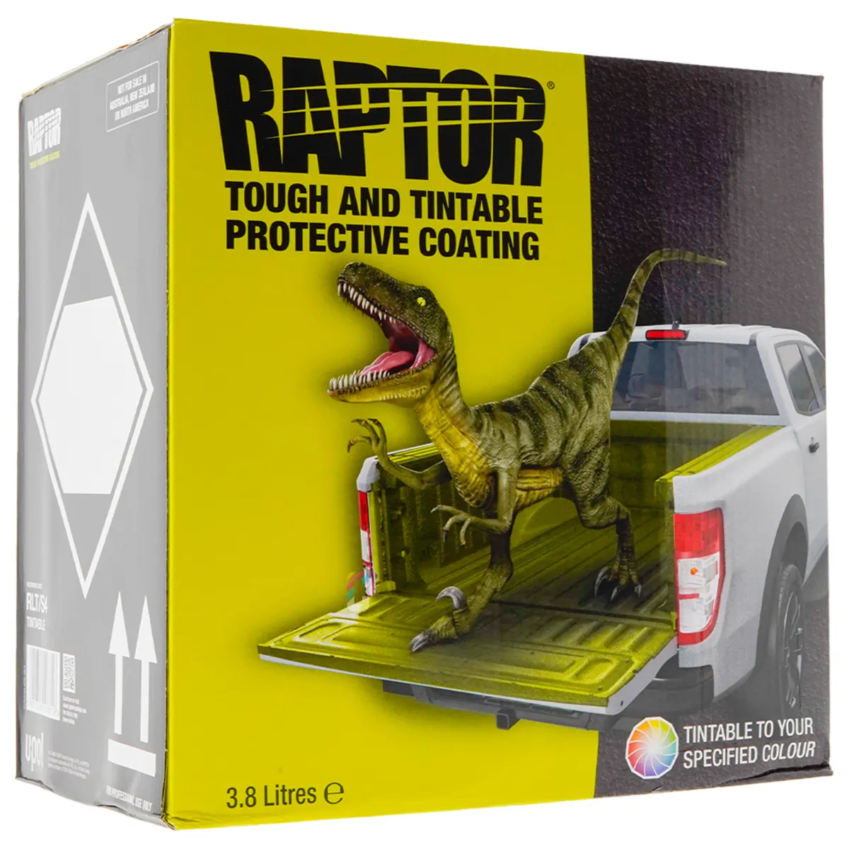 Bedliner Raptor U-Pol Color 4-pack │ 2K bedliner- og strukturbelegg (fargetilpasset) Bed Liner & Texture Coating - 3800 ml – bilde 2