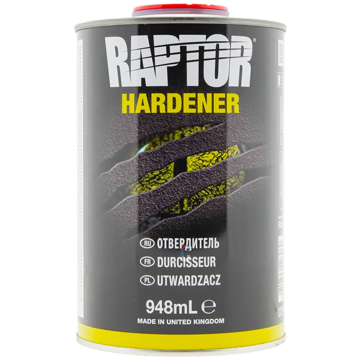 Bedliner Raptor U-Pol Color 4-pack │ 2K bedliner- og strukturbelegg (fargetilpasset) Bed Liner & Texture Coating - 3800 ml – bilde 3