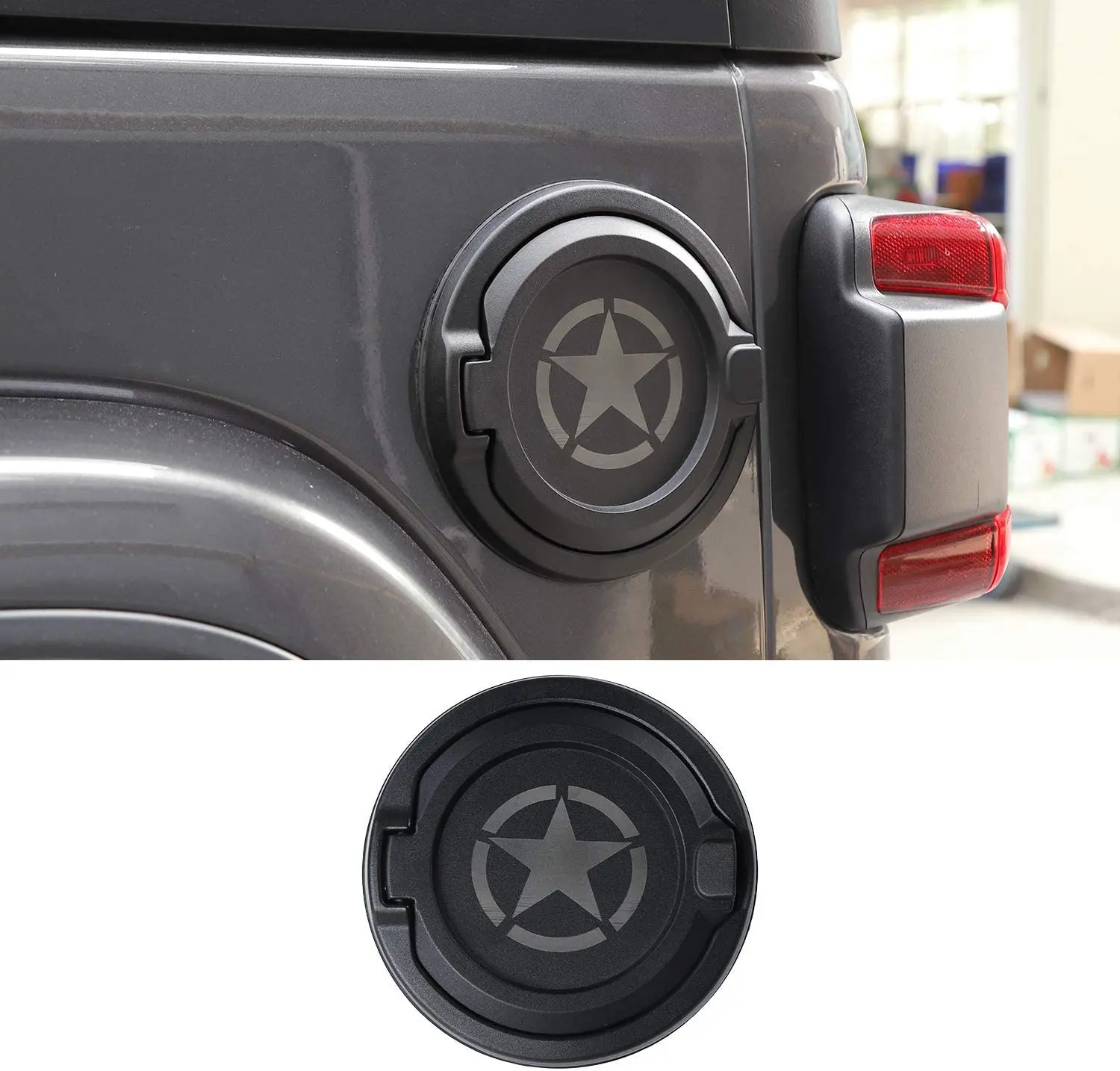 Bensinklaff tanklokk Jeep Wrangler JK 2006 - 2018 │ Army Edition – bilde 3