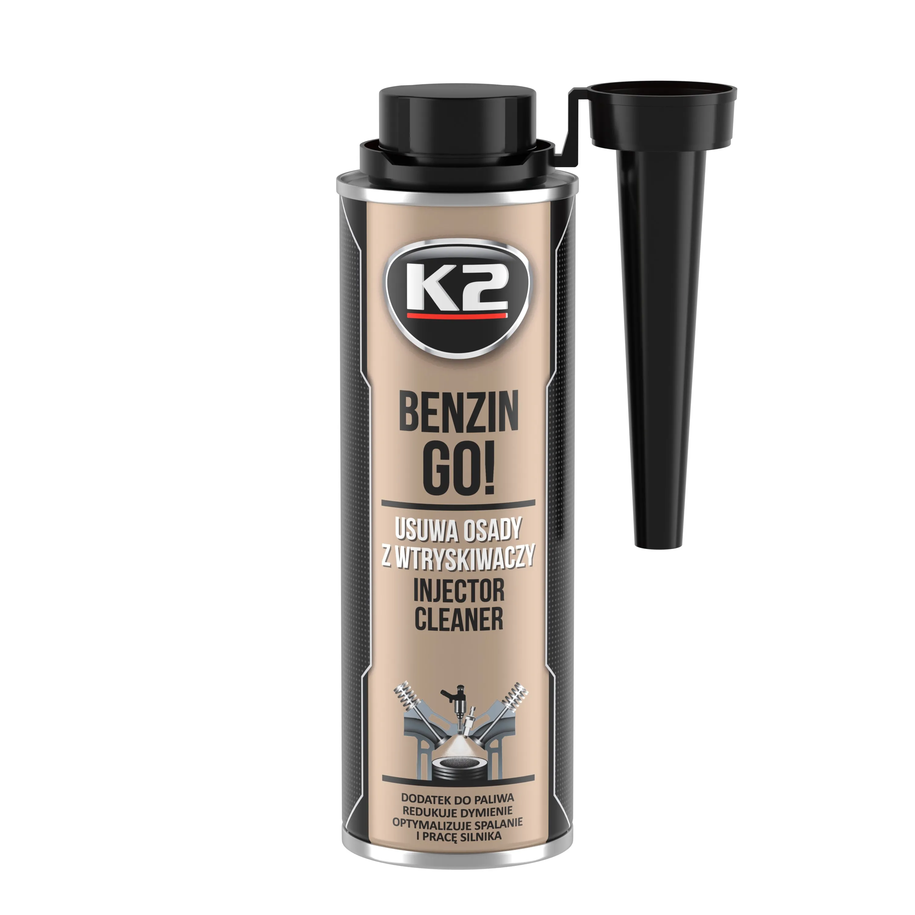 Bensintilsetning K2 Benzin Go! injektorrens - 250ml