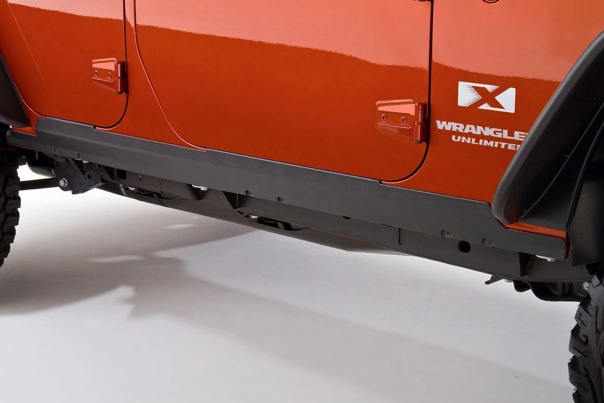 Beskyttelse dørterskler Jeep Wrangler JK Unlimited 2006 - 2018 │ 4-dørs versjon