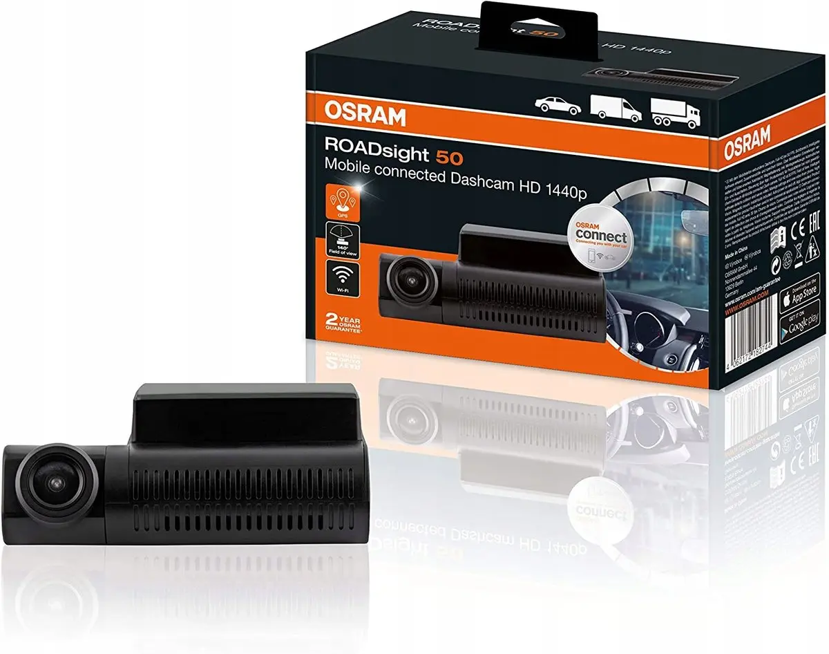 Bilkamera Dashbordkamera Osram Roadsight 50 compact 1440p WiFi GPS Image 1