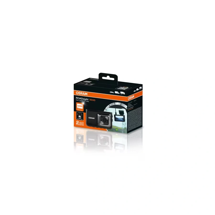 Bilkamera Osram ROADsight 3500 │ QHD 1296p Dashbordkamera med GPS – bilde 2