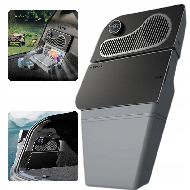 Bilkjøleskap 16L – for sidebagasjerom Tesla Model Y │ Kjøleboks appstyrt Bluetooth – bilde 4