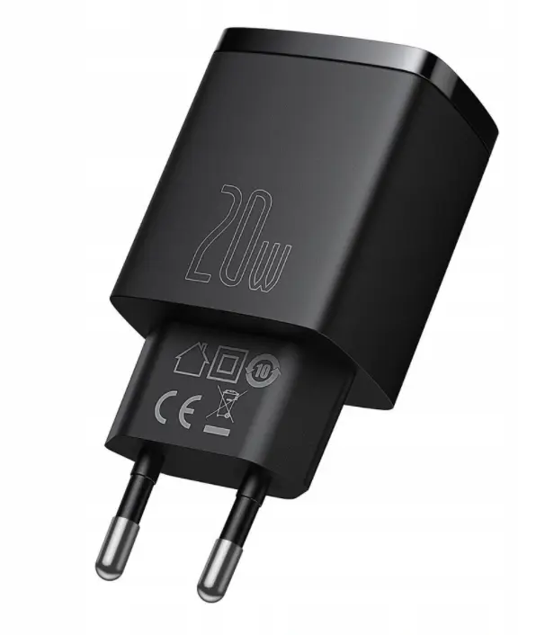 Billader BASEUS USB STRØMLADER USB-C QC 3.0 PD 20W – bilde 3