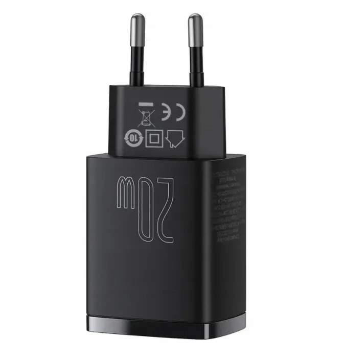 Billader BASEUS USB STRØMLADER USB-C QC 3.0 PD 20W – bilde 4