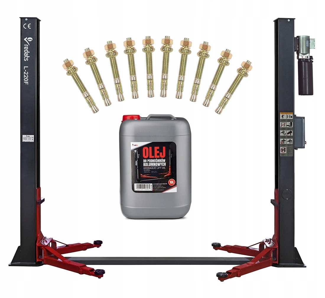 Billøfter 2-søylet løfte 4T Redats L-220F 230V helautomatisk løftebukk Image 5