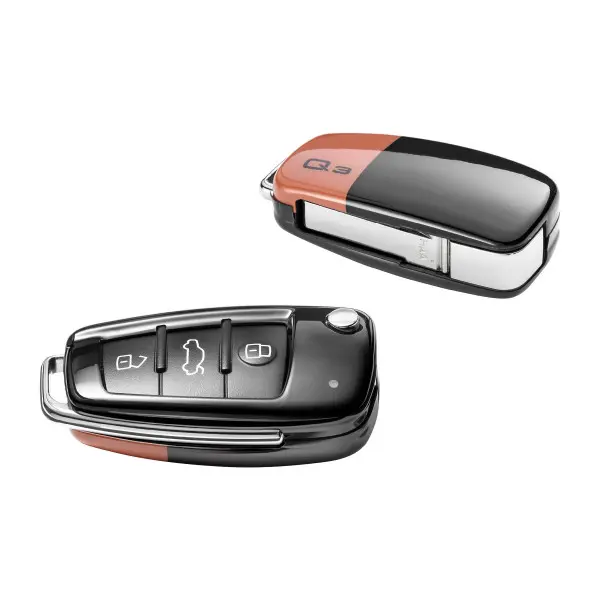 Bilnøkkeldeksel Audi Q3 2015 + Brillant Orange Edition │ Genuine® Key Case Cover