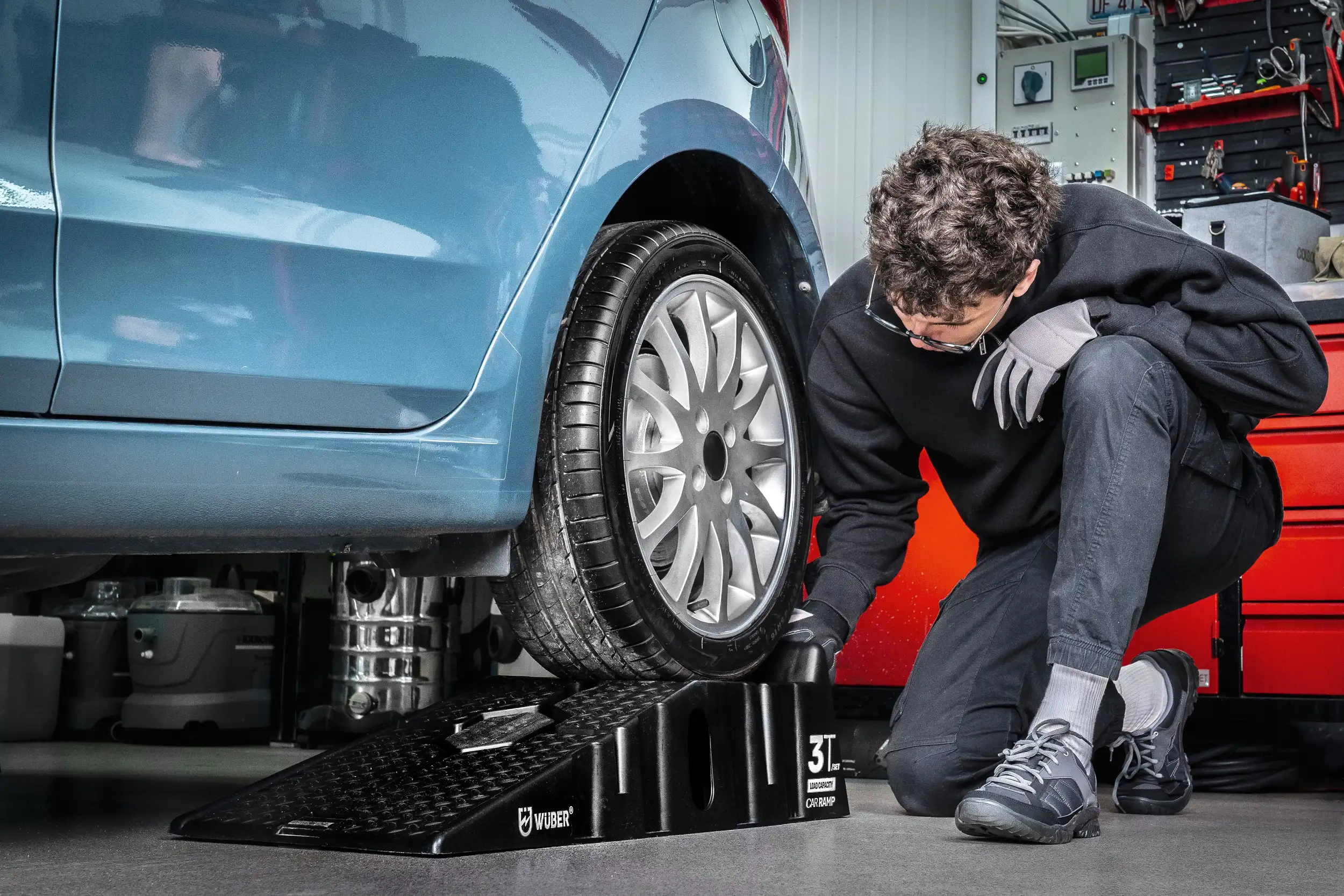 Bilramper Wuber 3 ton Car Ramp │ Sklisikre Oppkjøringsramper - sett 2 stk. Image 12