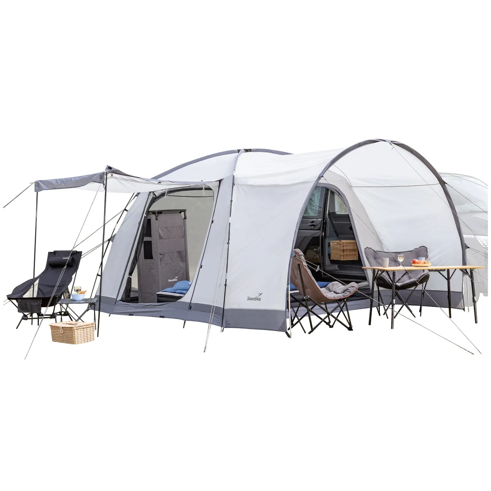 Biltelt Skandika Pitea 4 Flex Protect Van 4 personer │ frittstående - med van-tilkobling