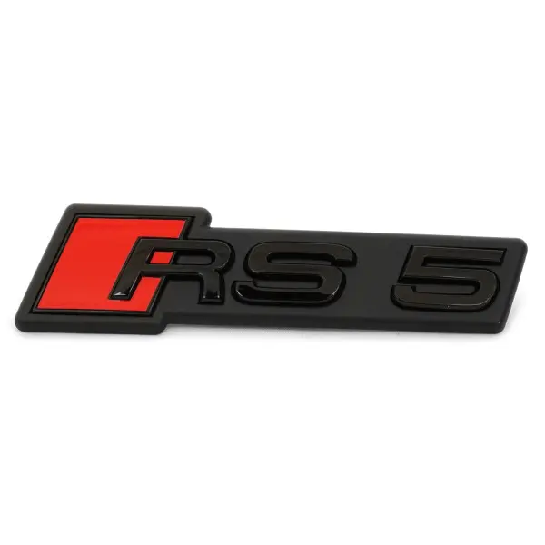 blEmblem Audi RS5 (B9 Facelift) 2020-> | Black Glossy / Red