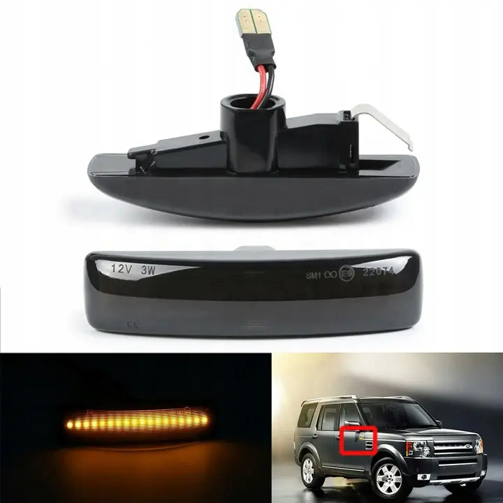 Blinklys LED Dynamic Black Land Rover Discovery / Ranger Rover / Freelander