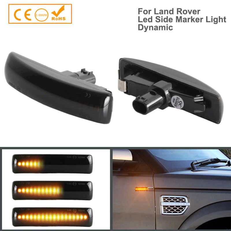 Blinklys LED Dynamic Black Land Rover Discovery / Ranger Rover / Freelander – bilde 7