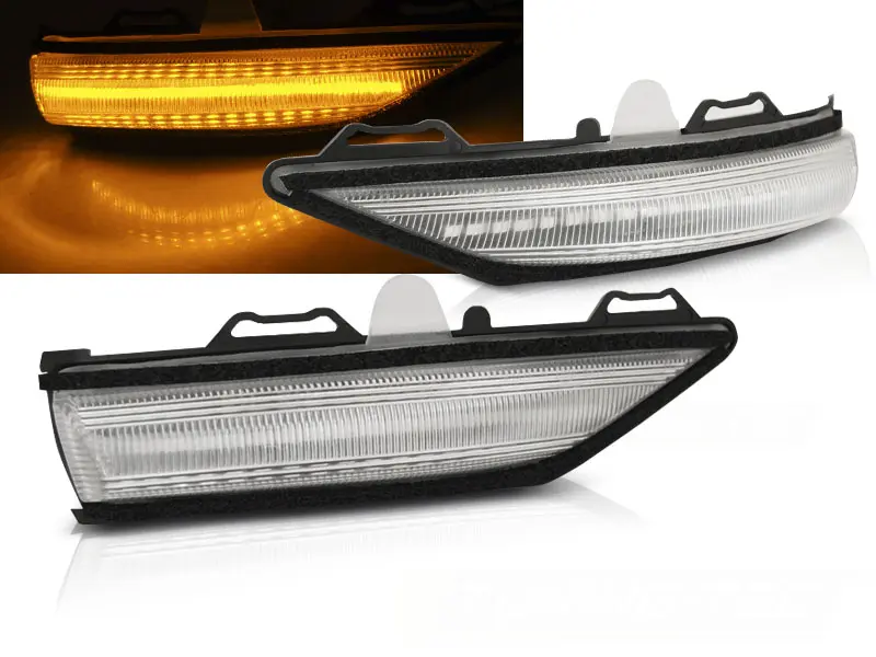 Blinklys sidespeil LED Dynamisk Ford Fiesta Mk7 2016 - 2023 │ WHITELED SEQ