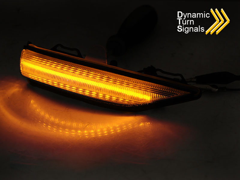 Blinklys sidespeil LED Dynamisk Ford Fiesta Mk7 2016 - 2023 │ WHITELED SEQ – bilde 3