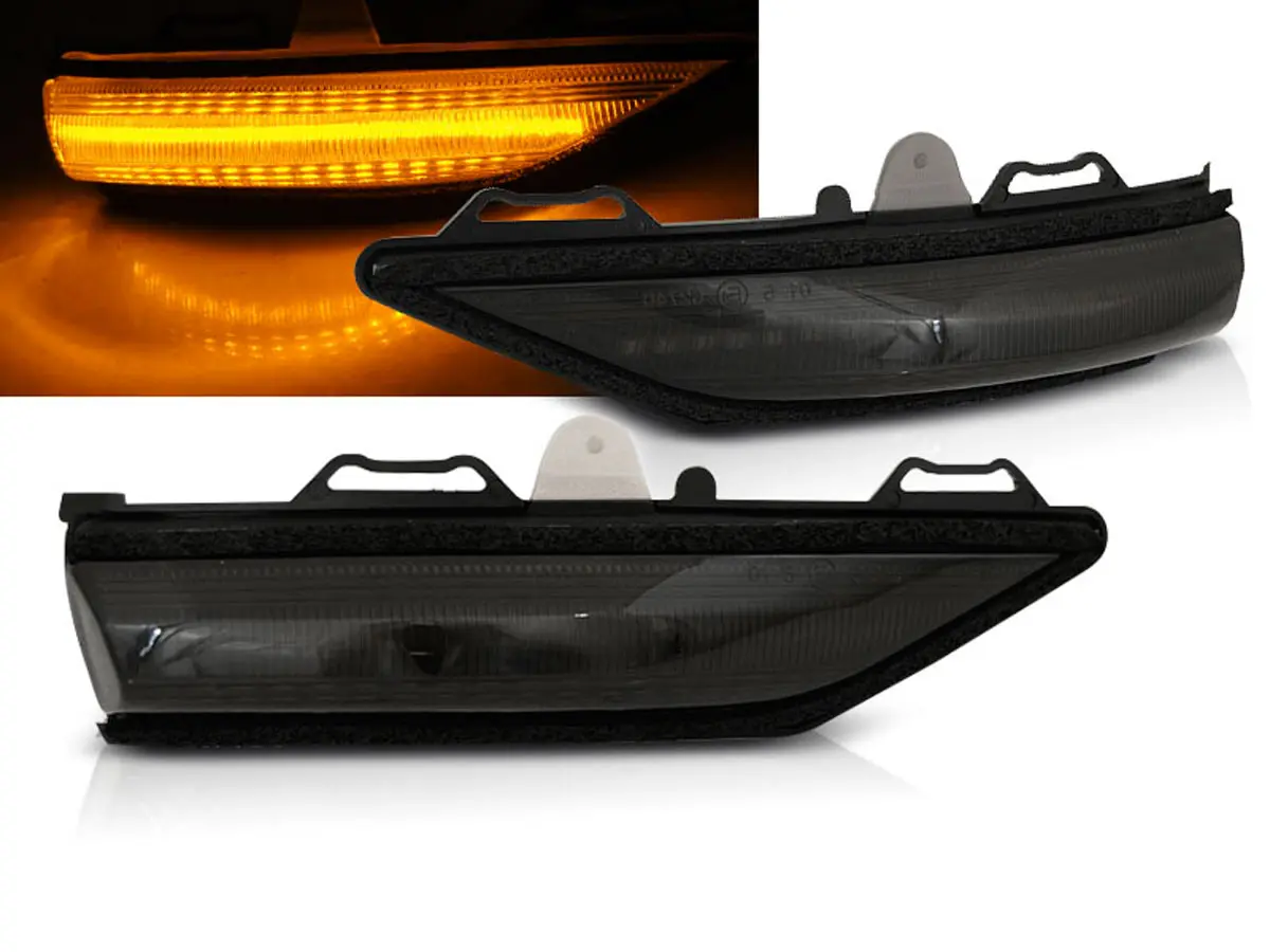 Blinklys sidespeil LED Dynamisk FORD FIESTA MK7 2017-2023 SMOKE LED SEQ