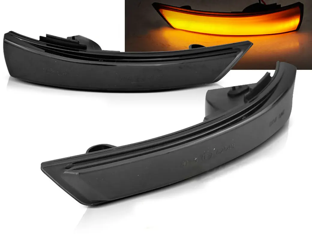 Blinklys sidespeil LED Dynamisk FORD FOCUS MK2, MK3 2008-2018/ Mondeo IV 2010 - 2014 │ SEQ LED SMOKE