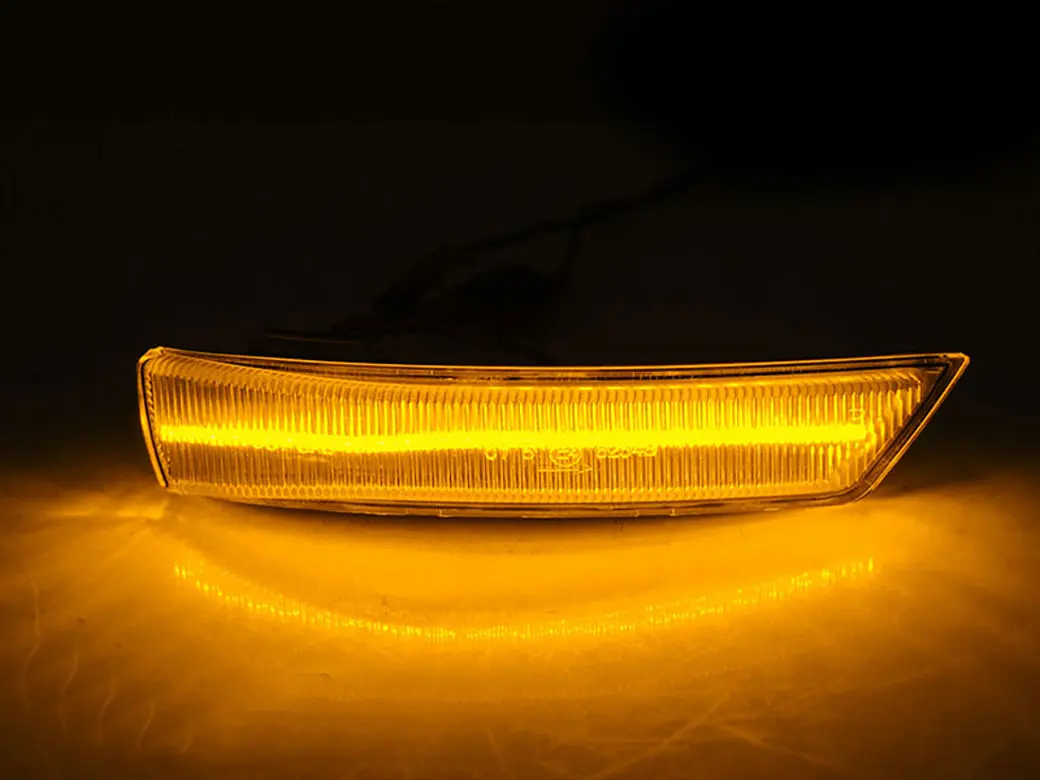 Blinklys sidespeil LED Dynamisk FORD FOCUS MK2, MK3 2008-2018/ Mondeo IV 2010 - 2014 WHITE LED SEQ – bilde 2