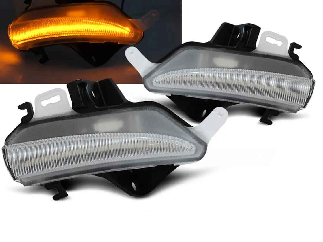 Blinklys sidespeil LED Dynamisk Lexus IS III 2013 - 2020 │ WHITE LED SEQ