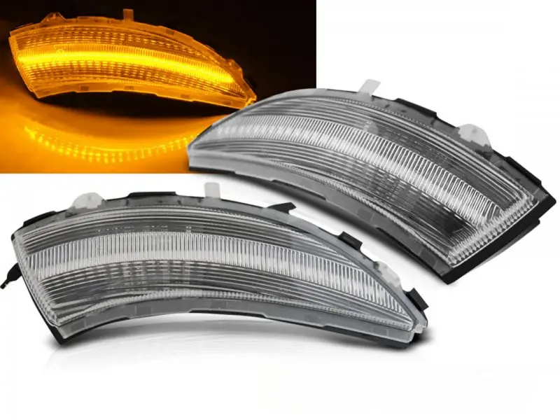 Blinklys sidespeil LED Dynamisk RENAULT CLIO IV 2012-2016 WHITE LED