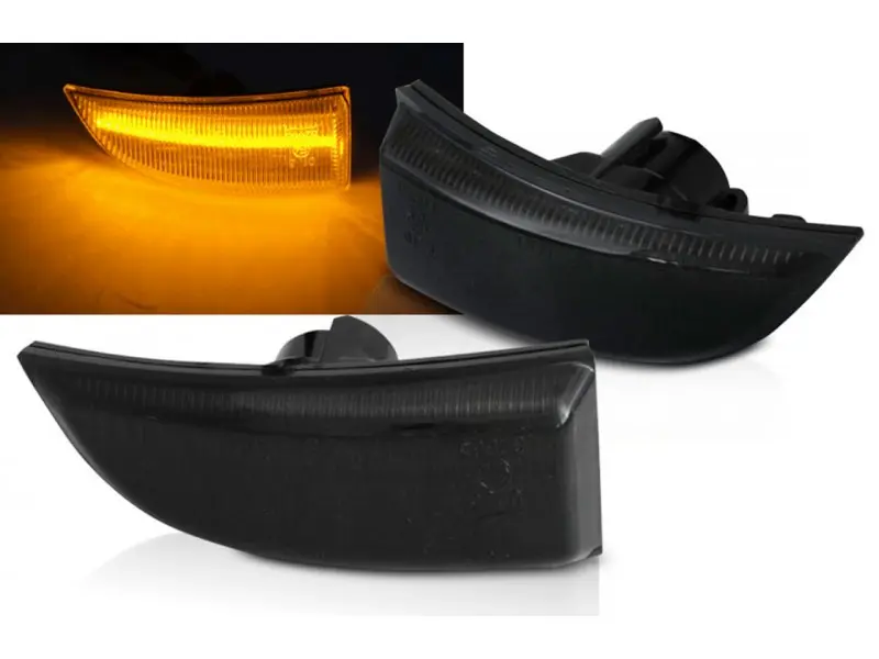 Blinklys sidespeil LED Dynamisk RENAULT SCENIC III / MEGANE III SMOKE LED SEQ