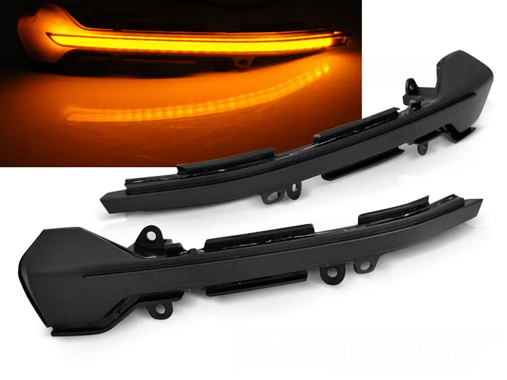 Blinklys sidespeil LED Dynamisk SEAT LEON 2012-2016 / IBIZA 17-> / ARONA 17-> SMOKE LED – bilde 3