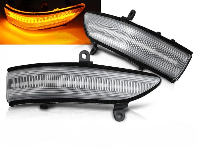 Blinklys sidespeil LED Dynamisk Subaru FORESTER / OUTBACK / LEGACY / Tribeca WHITE LED SEQ 