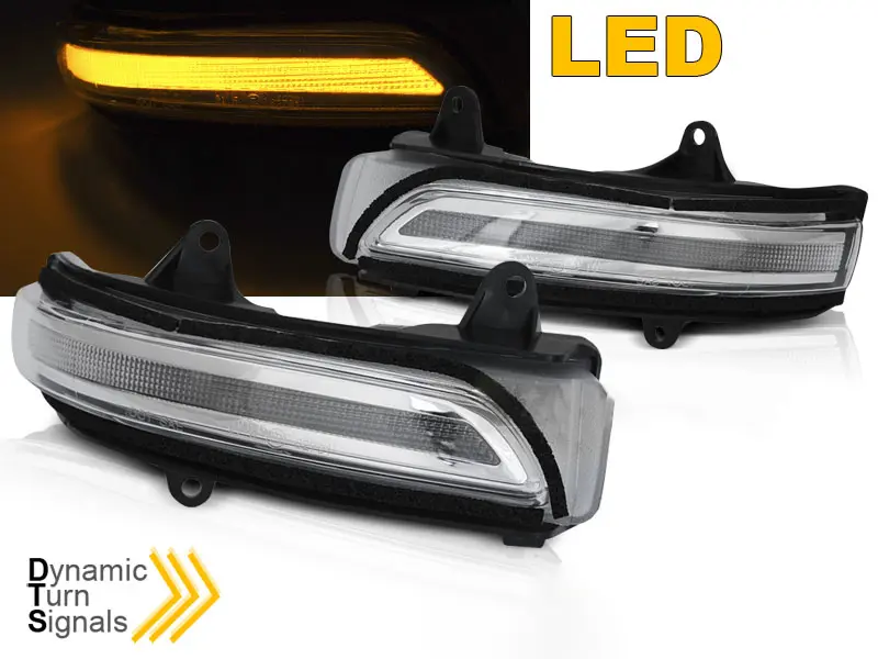 Blinklys sidespeil LED Dynamisk Toyota Land Cruiser J150 2009 - 2017 │ White LED Edition