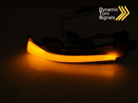 Blinklys sidespeil LED Dynamisk Volvo S60 V40 V60 V70 - sett 2 stk Image 2