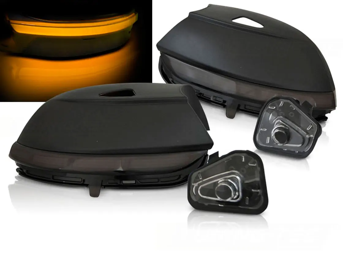 Blinklys sidespeil LED Dynamisk VW PASSAT (B7) /JETTA /BEETLE / SCIROCCO SMOKE LED SEQ 