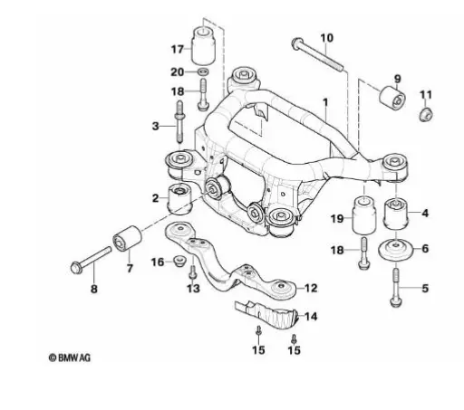 Bolt BMW OEM M12x1,5 ZNS3 - (gjenget) – bilde 6