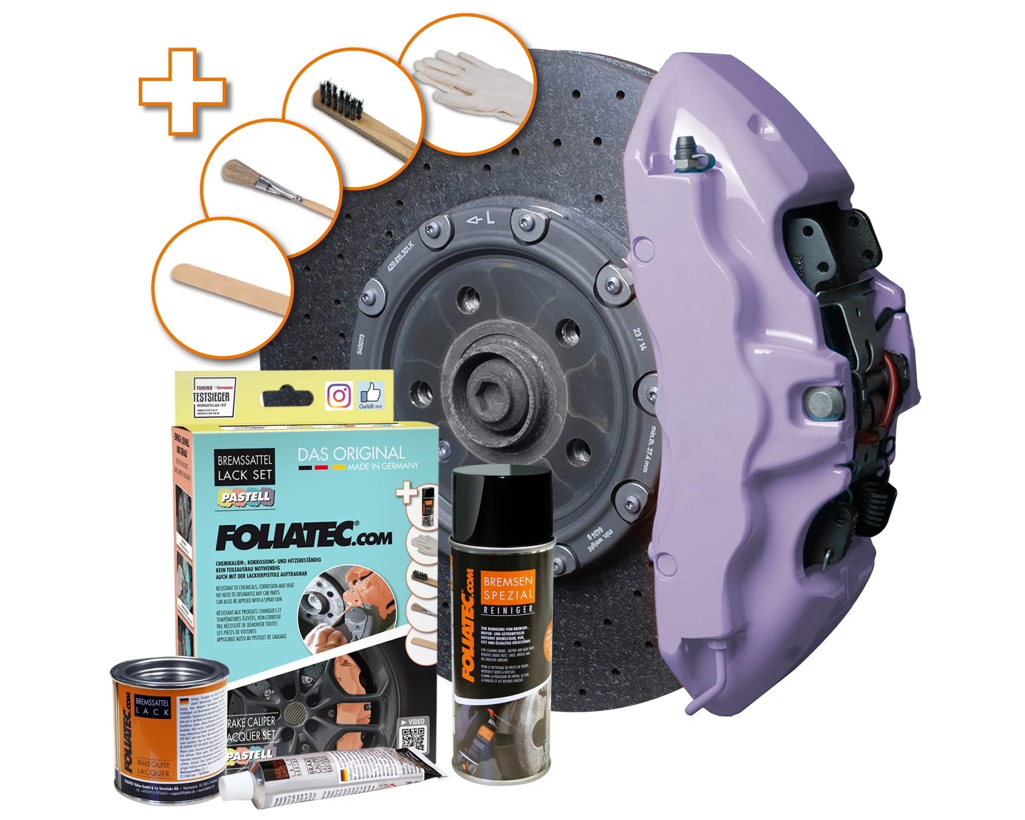 Bremsecaliperlakk Foliatec Soft Violet Pastel