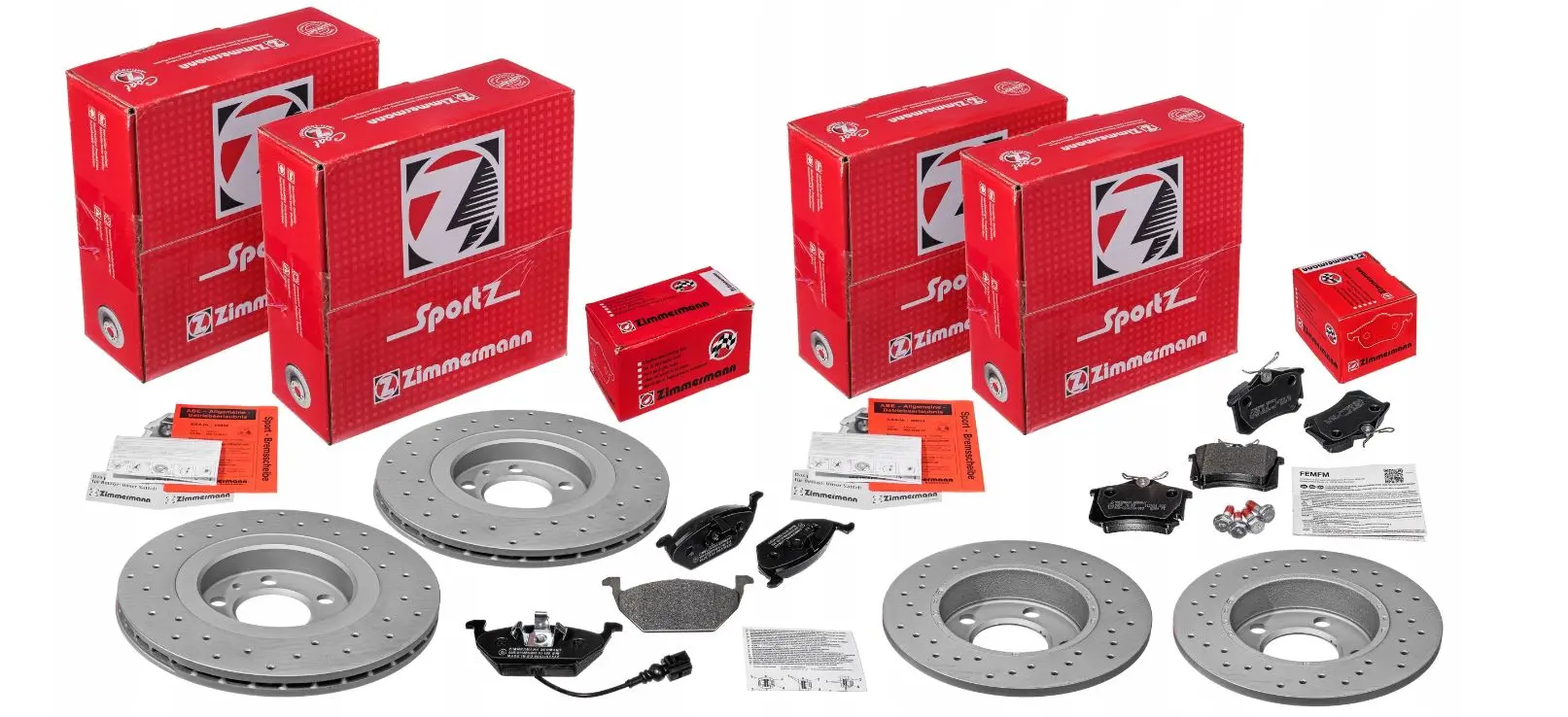 Bremsekit Jaguar F-type, S-type, XF-type, XJ-type  ECE R90 APPROVED