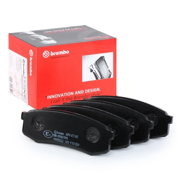 Bremseklosser bak Toyota Land Cruiser / Mitsubishi Pajero │ Brembo uten tilbehør, med antihyle blikk