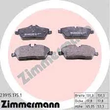 Bremseklosser foran BMW i3 2013 - 2022  Zimmermann - 18mm – bilde 3