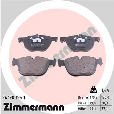 Bremseklosser foran BMW X5 (E70) 2006 - 2013