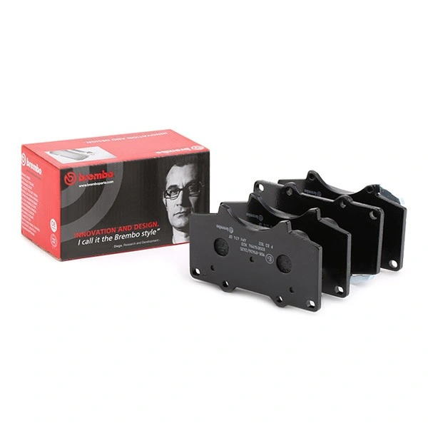 Bremseklosser foran Toyota Land Cruiser J50 / Mitsubishi Pajero IV │ Brembo uten tilbehør, med antihyle blikk Prime