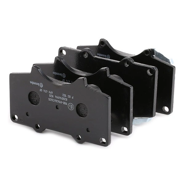 Bremseklosser foran Toyota Land Cruiser J50 / Mitsubishi Pajero IV │ Brembo uten tilbehør, med antihyle blikk Prime – bilde 2