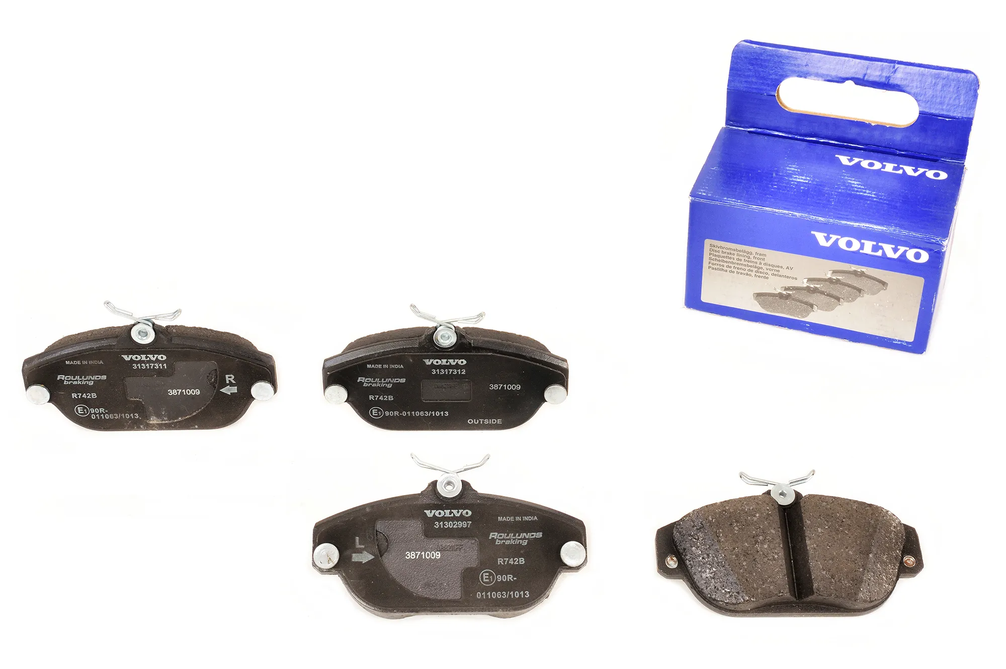 Bremseklosser foran Volvo Genuine® 740, 940, 960, S90, V90 1991-1998 │ foran