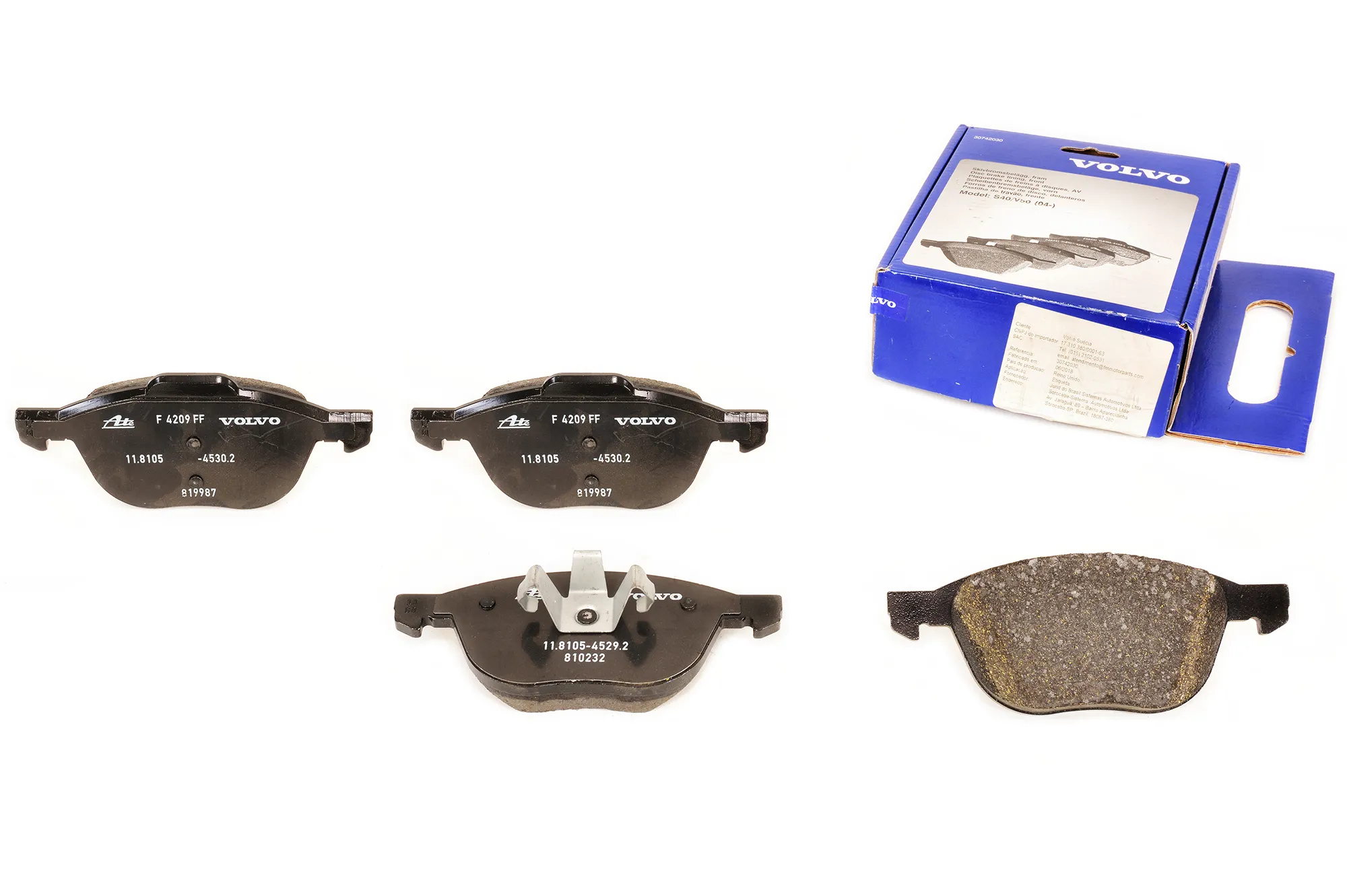 Bremseklosser foran Volvo Genuine® S40, V40, V50, C30, C70 2004-2019 │ 16,5"