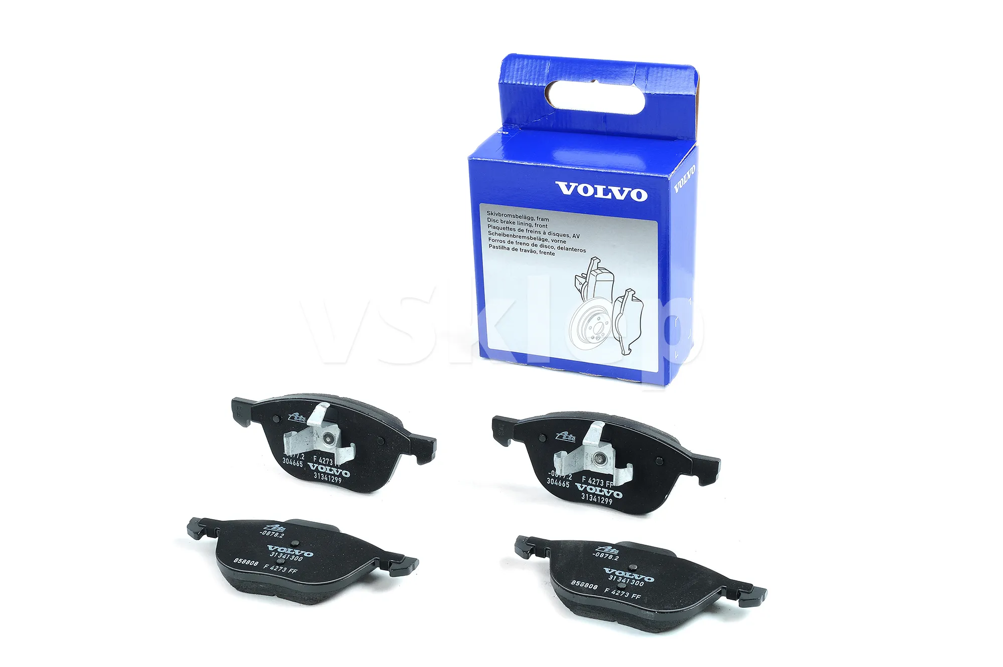 Bremseklosser foran Volvo Genuine® V40 V40 Cross Country 2012-2018 │ 15"/16" (OE 31341301)