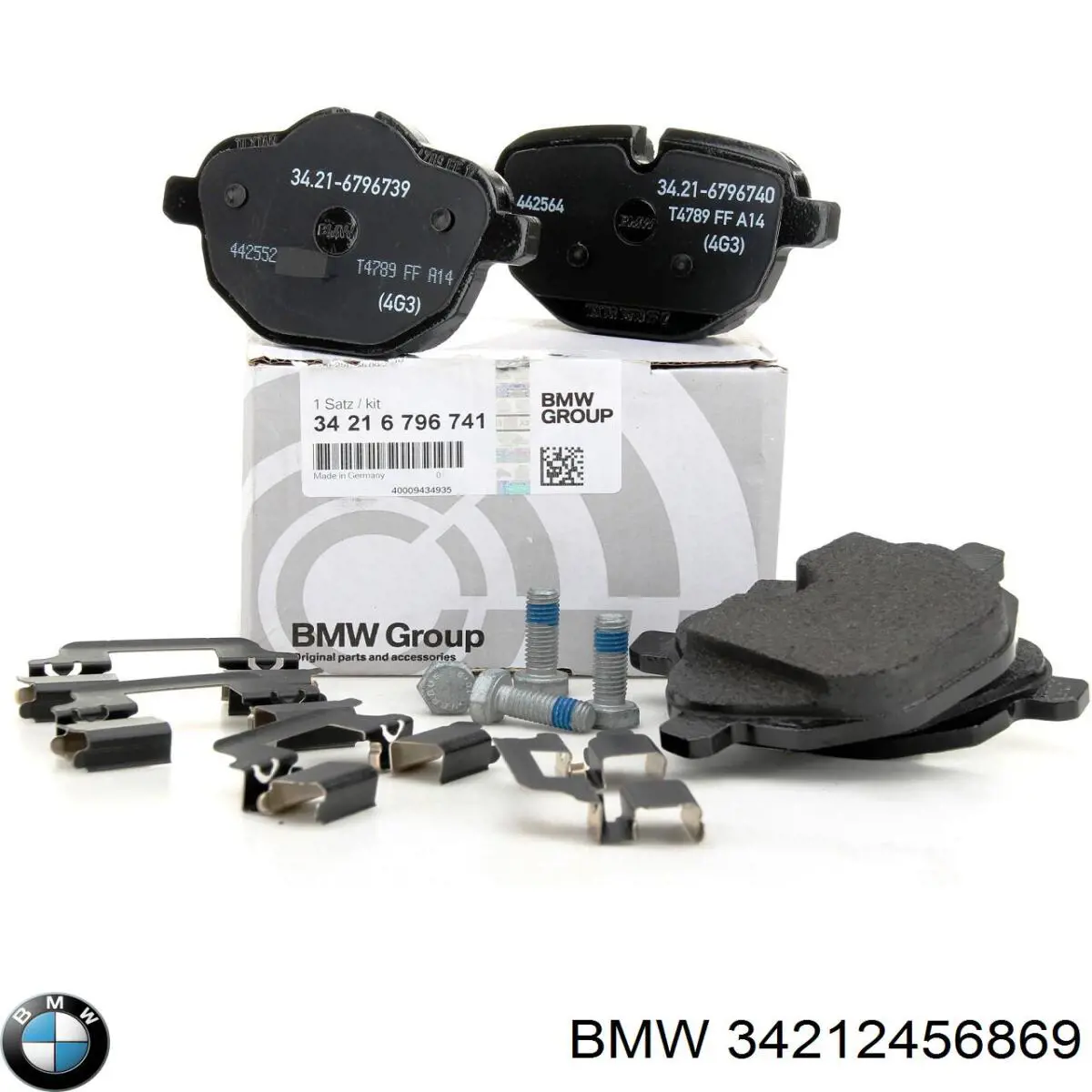 Bremseklosser sett BMW │ bakaksel Genuine® Brake Pads set Image 2