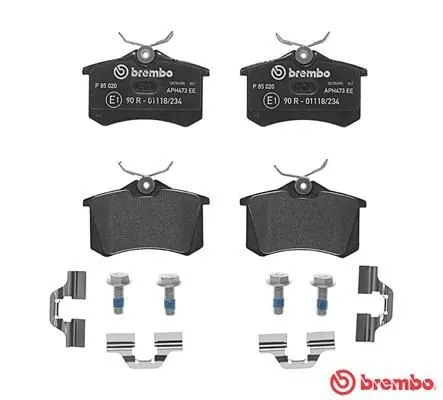 Bremseklosser sett MG ZS SUV │ bakaksel - Brembo Brake Pads Set – bilde 6