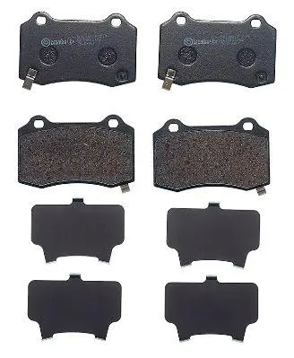 Bremseklosser sett Tesla Model S / Model X │ bakaskel - Brembo Brake Pad set with acoustic wear warning Image 7